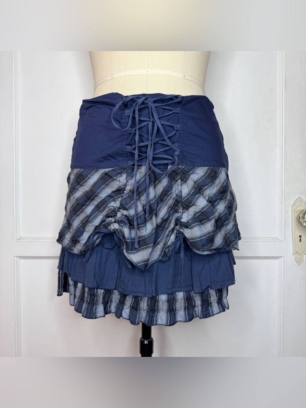 Cache Cache stripe tiered skirt